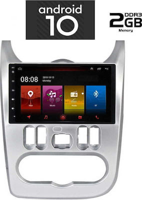 Lenovo Car-Audiosystem für Renault Logan Audi A7 Dacia Staubwedel / Logan / Sandero 2006-2012 (Bluetooth/USB/AUX/WiFi/GPS) mit Touchscreen 9" IQ-AN X4738_GPS