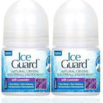 Optima Naturals Ice Guard Lavender Αποσμητικός Κρύσταλλος σε Roll-On 2x50ml