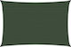 vidaXL Rectangular Shade Sail Green With Hoop 3...