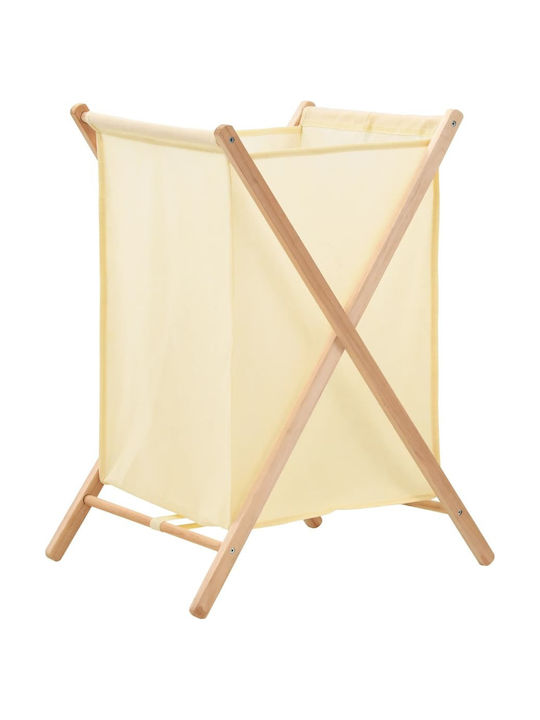 vidaXL Wäschekorb aus Stoff Faltbar 42x41x64cm Beige