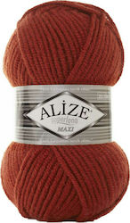 Alize Synthetic Knitting Yarn Superlana Maxi 36 Terra 100m 100gr