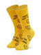Happy Socks Monty Python Hell Κάλτσες με Σχέδια Κίτρινες