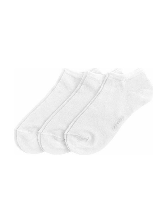 Björn Borg Ανδρικές Μονόχρωμες Κάλτσες Λευκές 3Pack