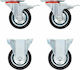 vidaXL 278037 Rotating Wheels from Rubber 12 Pieces 75mm