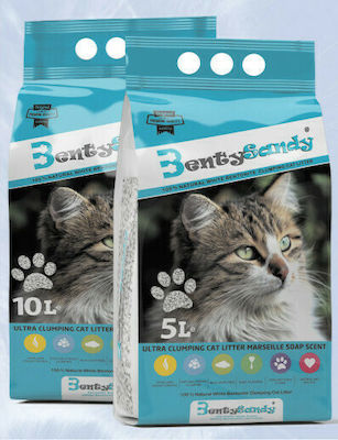 Bentysandy Plus Clumping Odour Control Cat Litter Marseille Soap 10lt 4089