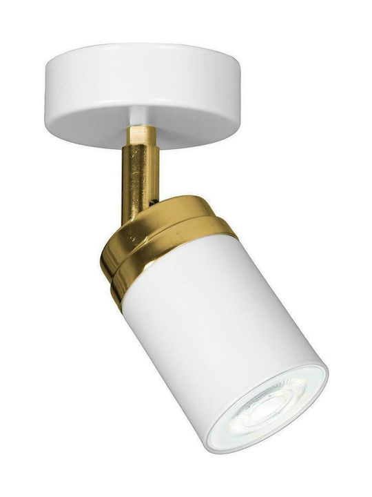Luminex Reno Μονό Σποτ με Ντουί GU10 σε Λευκό Χ...