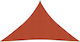 vidaXL Triangle Shade Sail Orange With Hoop 5x5m 160gr/m² made of HDPE 160 g/m²