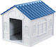 Vesta Large Dog House Plastic Outdoor White 84.2x98.2x82cm