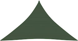 vidaXL Триъгълник Shade Sail Зелен С парчета 3x...