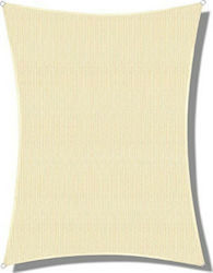 Showood Rectangular Shade Sail Ecru 3x5m 230gr/m²