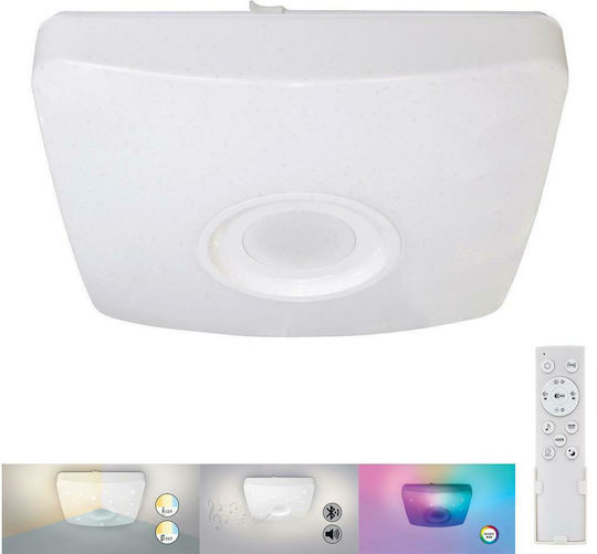 Rabalux Murry Inteligent Plafonieră de Tavan 36.5buc Albă cu LED Integrat și Telecomandă
