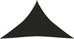 vidaXL Triangular Shade Sail Black 5x6x5m 160gr/m² made of HDPE