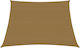 vidaXL Rectangular Shade Sail Brown With Hoop 3...