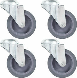vidaXL 277851 Rotating Wheels from Rubber 8 Pie...