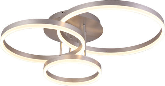 Sun Light Таванно осветление 77бр Сребрист с Вграден LED и Дистанционно Управление