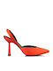 Envie Shoes Pointed Toe Stiletto Orange High Heels