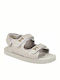 Women's Flat Sandals Sporty in Gray Color