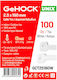 GeHock Plastic Cable Ties 160mmx2.5mm In White Colour 100pcs 025160