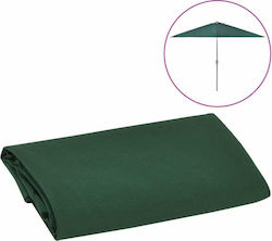 vidaXL Replacement Fabric for Outdoor Parasol Green 300cm