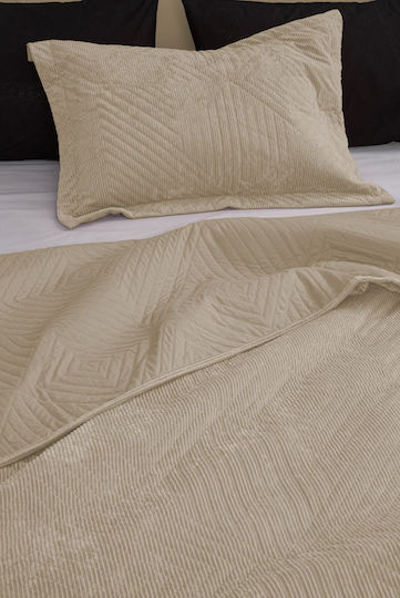 Palamaiki Dizza Coverlet Queen Size from Polyester Vanilla 220x240cm