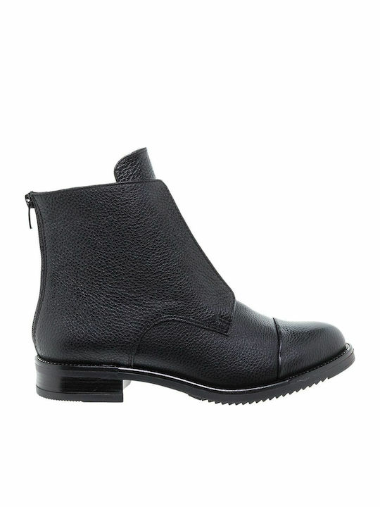 Δ- Leather Women's Ankle Boots Black
