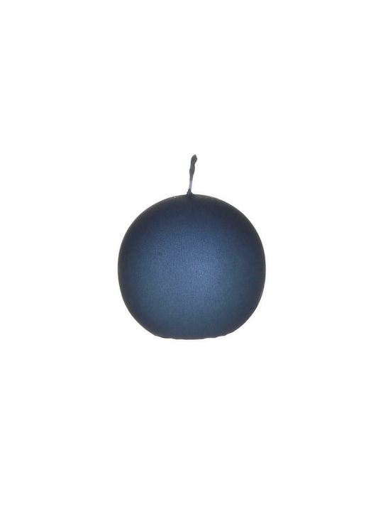 Inart Decorative Candle Ball Blue 6x6cm 4 Pieces