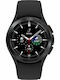 Samsung Galaxy Watch4 Classic Bluetooth Stainless Steel 42mm Αδιάβροχο με eSIM και Παλμογράφο (Black)