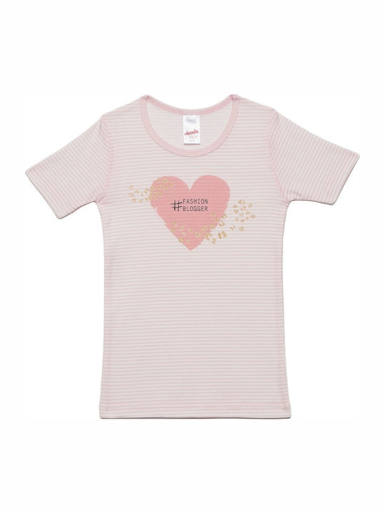 Minerva FASHION BLOGGER Kids' Undershirt Short-sleeved Pink