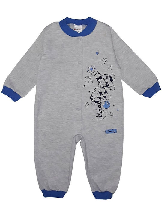 Beboulino Tigger Set Baby Strampler Langärmliges Gray