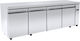 Niki Inox Werkbank-Kühlschrank ohne Kompressor H88xB226xT80cm