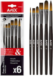 Artix Set Pensule de pictură 6buc Artix Set Pensule de pictură 6buc