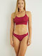 Damen Slip Burgundisch