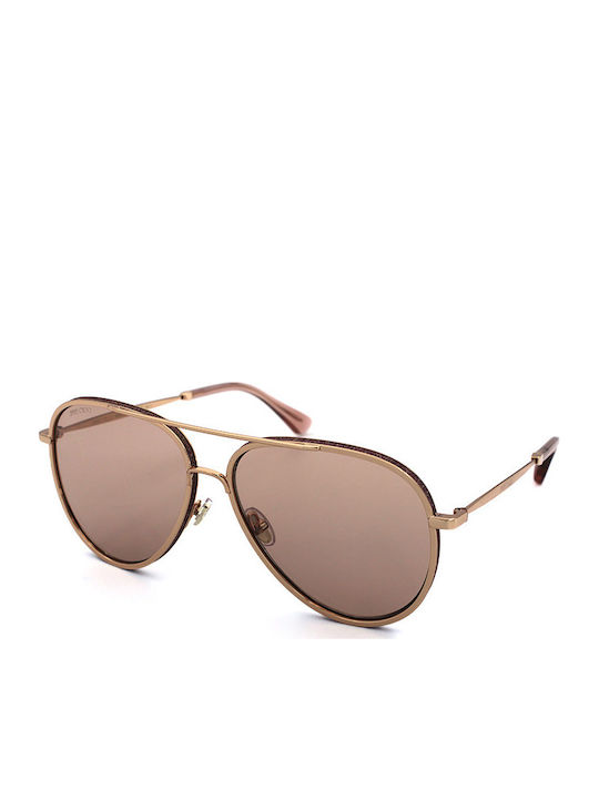 Jimmy Choo Women's Sunglasses with Rose Gold Metal Frame TRINY/S DDB/2S