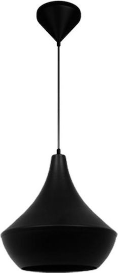 Fylliana 233 Hängelampe Schwarz Glocke mit Fassung E27 23x80cm.