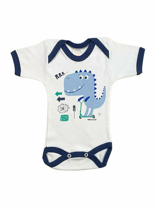 Nina Club RRR Ok Go Blue Baby Bodysuit