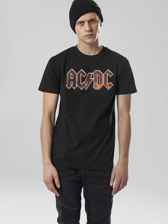 Mister Tee Voltage T-shirt AC/DC Μαύρο Βαμβακερό