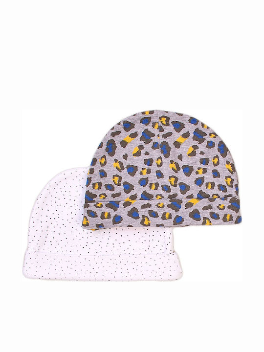 Kids Beanies Set Fabric Pink 2pcs