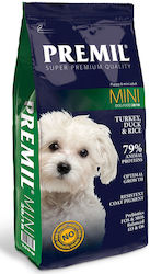Premil Super Premium Mini 15kg Ξηρά Τροφή για Ενήλικους Σκύλους Μικρόσωμων Φυλών χωρίς Σιτηρά με Γαλοπούλα / Πάπια