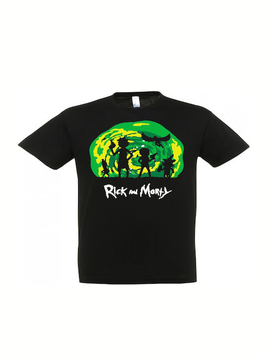 Pegasus Rick Morty T-shirt Черен