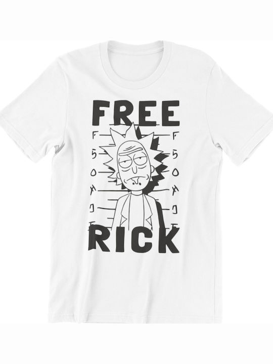 T-shirt Studio Free Rick T-shirt Rick And Morty White 8191