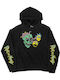 Skull Hoodie Rick And Morty Black