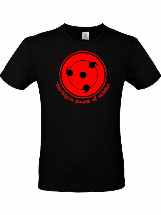 Sharingan T-shirt Naruto Schwarz Baumwoll-