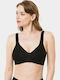 Black Minimizer Bra without Padding and without Underwire
