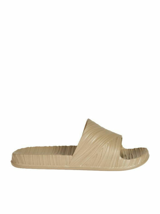 Mitsuko Herren Slides Beige