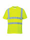Portwest Work T-Shirt Yellow with Reflective Tapes