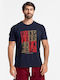 21-503 T-shirt Navy Μπλε