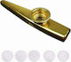 Kazoo With 5+1 Membranes KZ051 Metal In Gold Colour