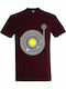 Tshirt Unisex "Space Vinyl Music", Burgundy