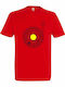 Tshirt Unisex "Space Vinyl Music", Red