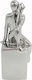 Art et Lumiere Dekorativ Statuette aus Metall in Silver 7.5x7x20cm 1Stück